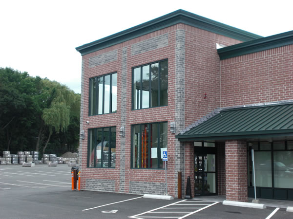 masonry retail space